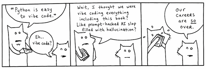 Our friends, those two helpless foxies, finally realize the gravity of their
predicament.