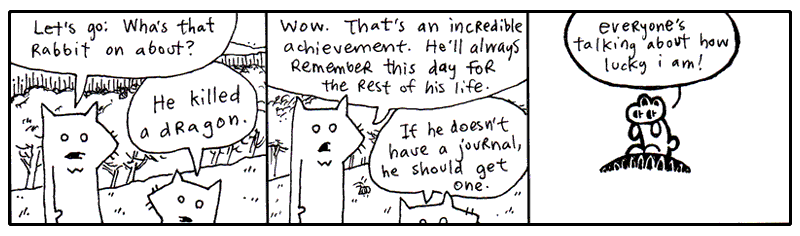 The rabbit has changed us. The rabbit has changed us.